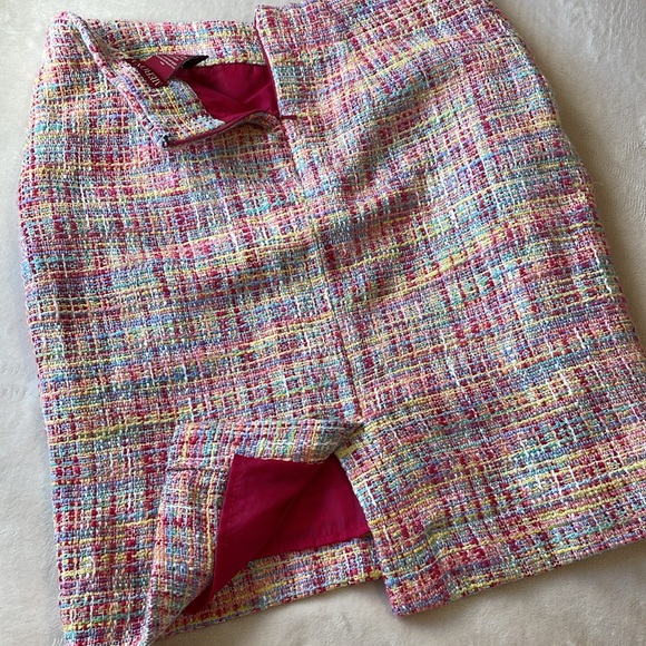 Merona Multi Coloured Tweed Pencil Skirt Size 6 - Picture 8 of 11